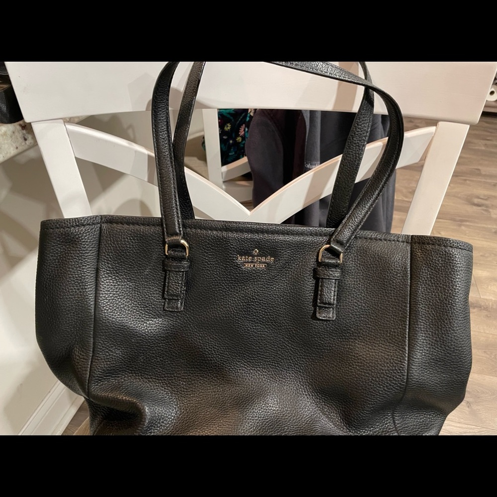 Kate Spade Black Leather Shoulder Bag
